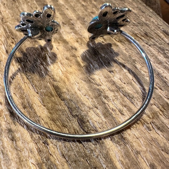 Southwestern-Inspired Bohemian Open Bangle with Multicolor Stones, Gift-Ready B - Picture 8 of 9